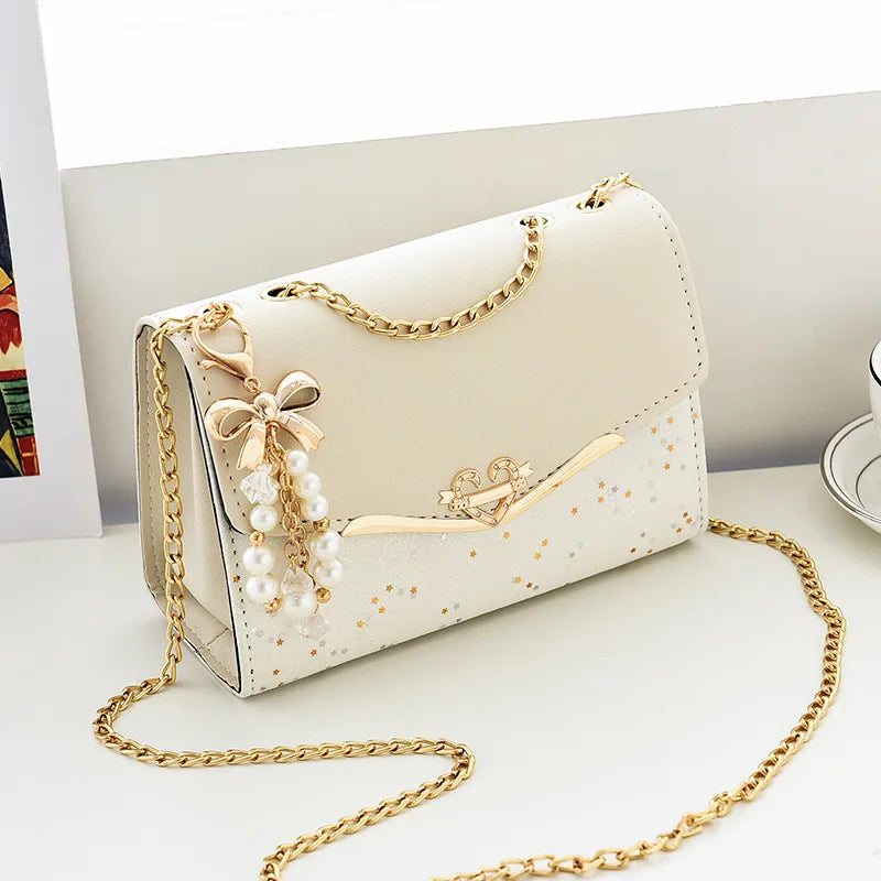 Bolsa Crossbody com Lantejoula