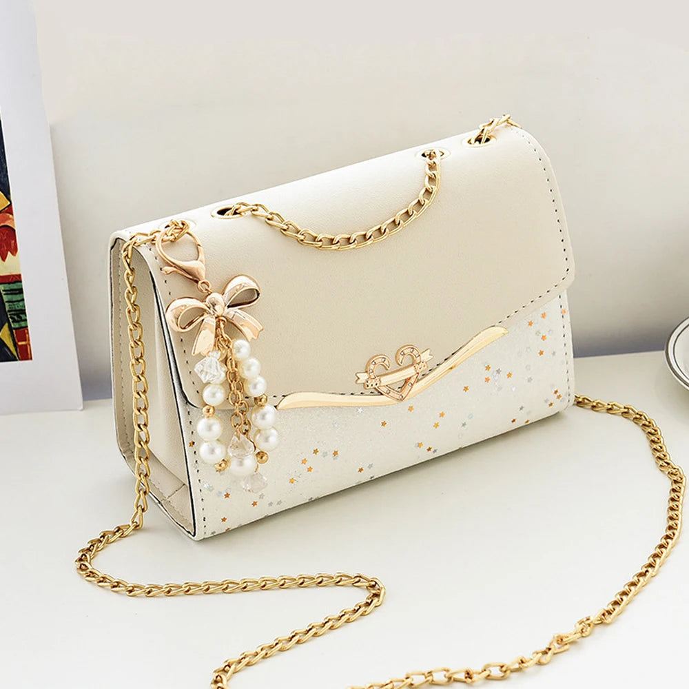 Bolsa Crossbody com Lantejoula