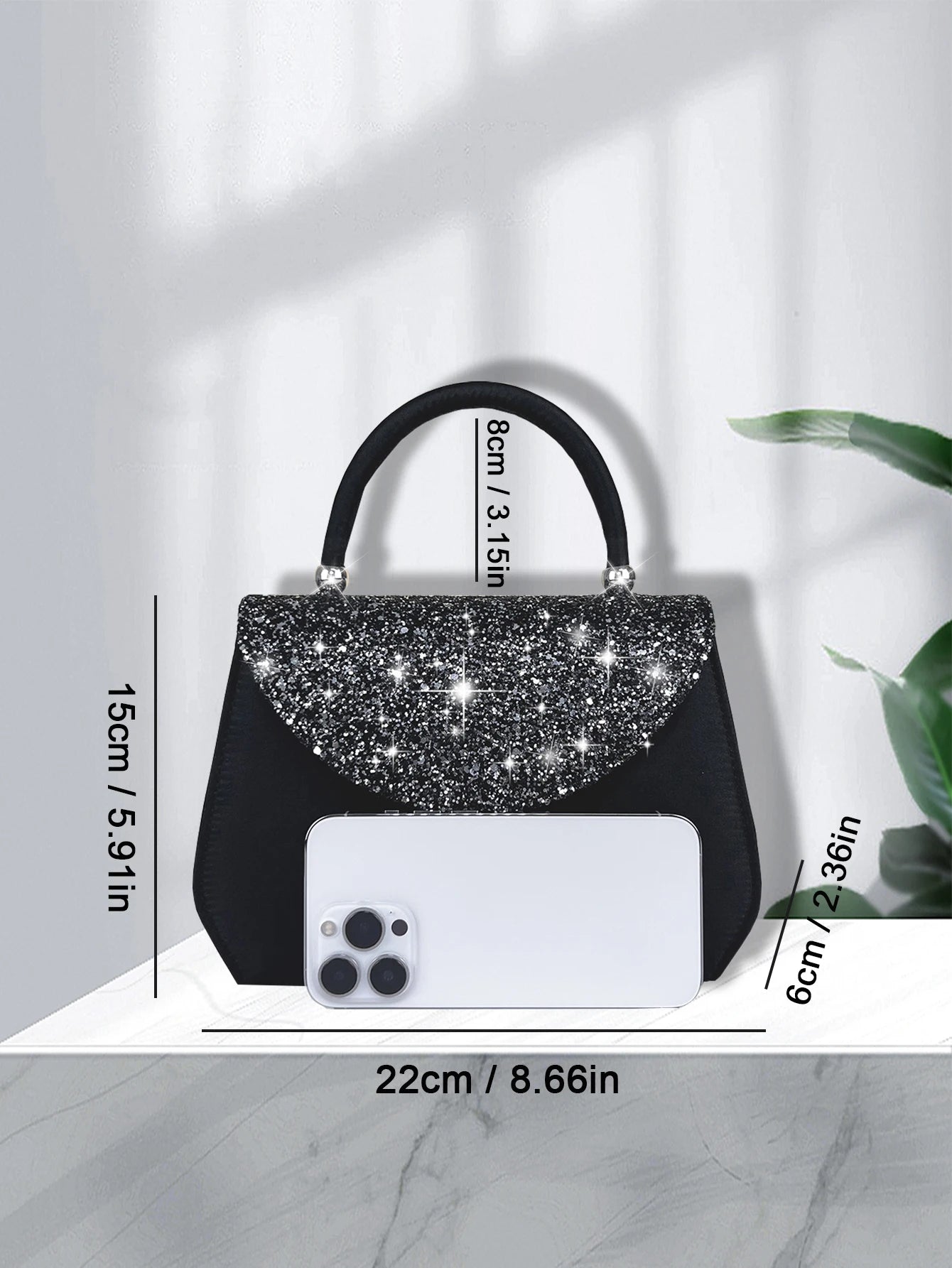 Bolsa Glamourosa Glitter Bling